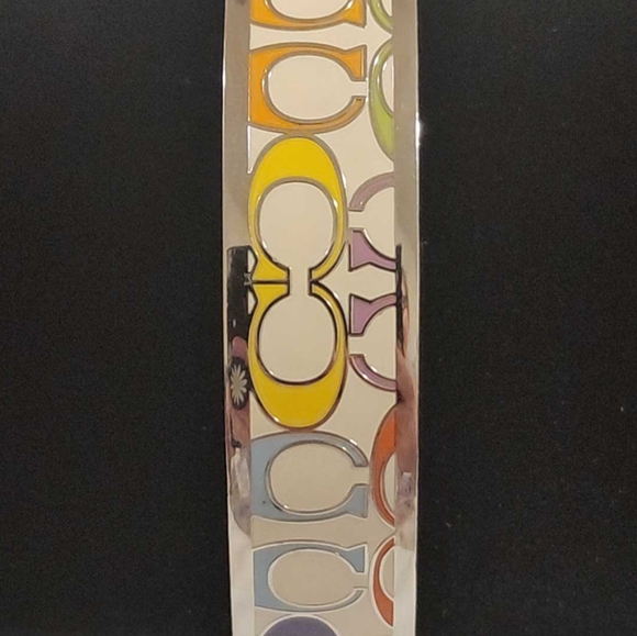 Coach bangle, dust bag, Multicolor Signature C Statement Non-hinged Bracelet - Picture 8 of 10